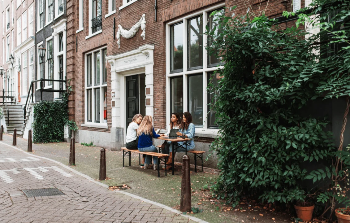 Exterior of the Coebergh Communications & PR office in Amsterdam, the agency partnering with Salsa Shop on PR and influencer marketing.