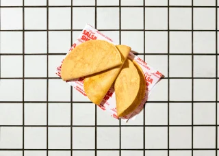 3 small corn tortillas